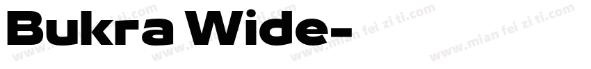 Bukra Wide字体转换